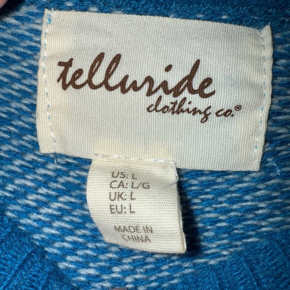 TELLURIDE CLOTHING COMPANY Patterned Women's Lambs Wool Sweater - Picture 4 of 7